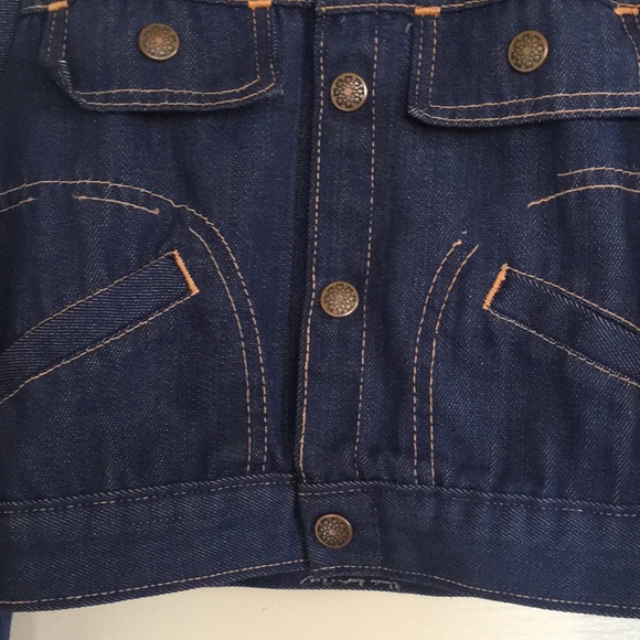 Vintage Dark Wash Jean Jacket - Picture 4 of 8